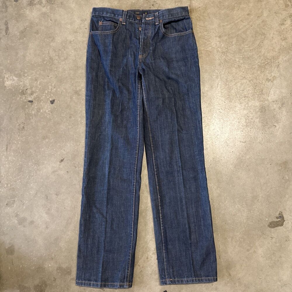 J CREW 43470‎ STRAIGHT LEG BUTTON UP JEANS WOMENS SZ 6 Vintage Dark Wash